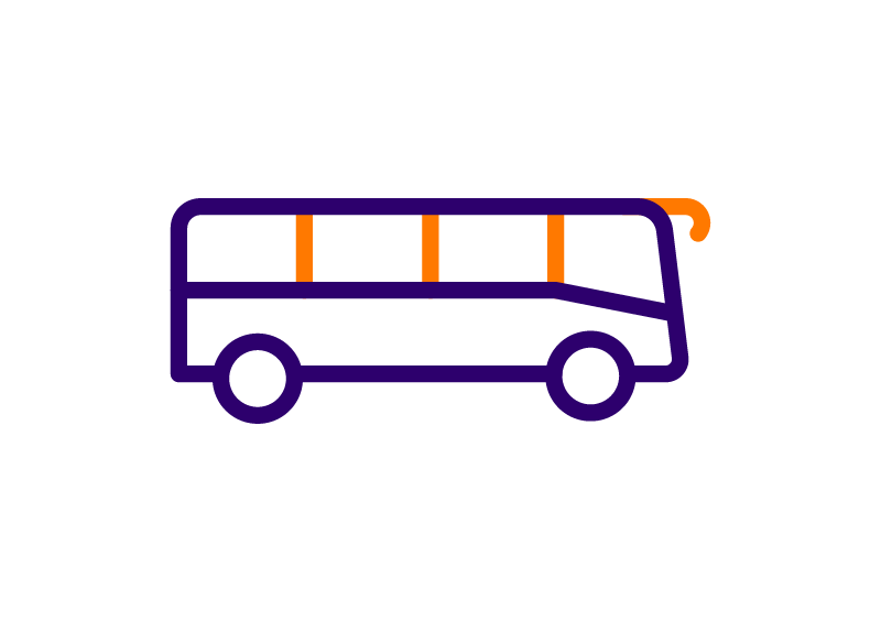 ícono bus colectivo