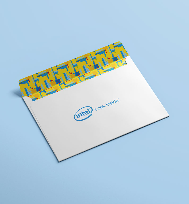 diseño de sobres intel