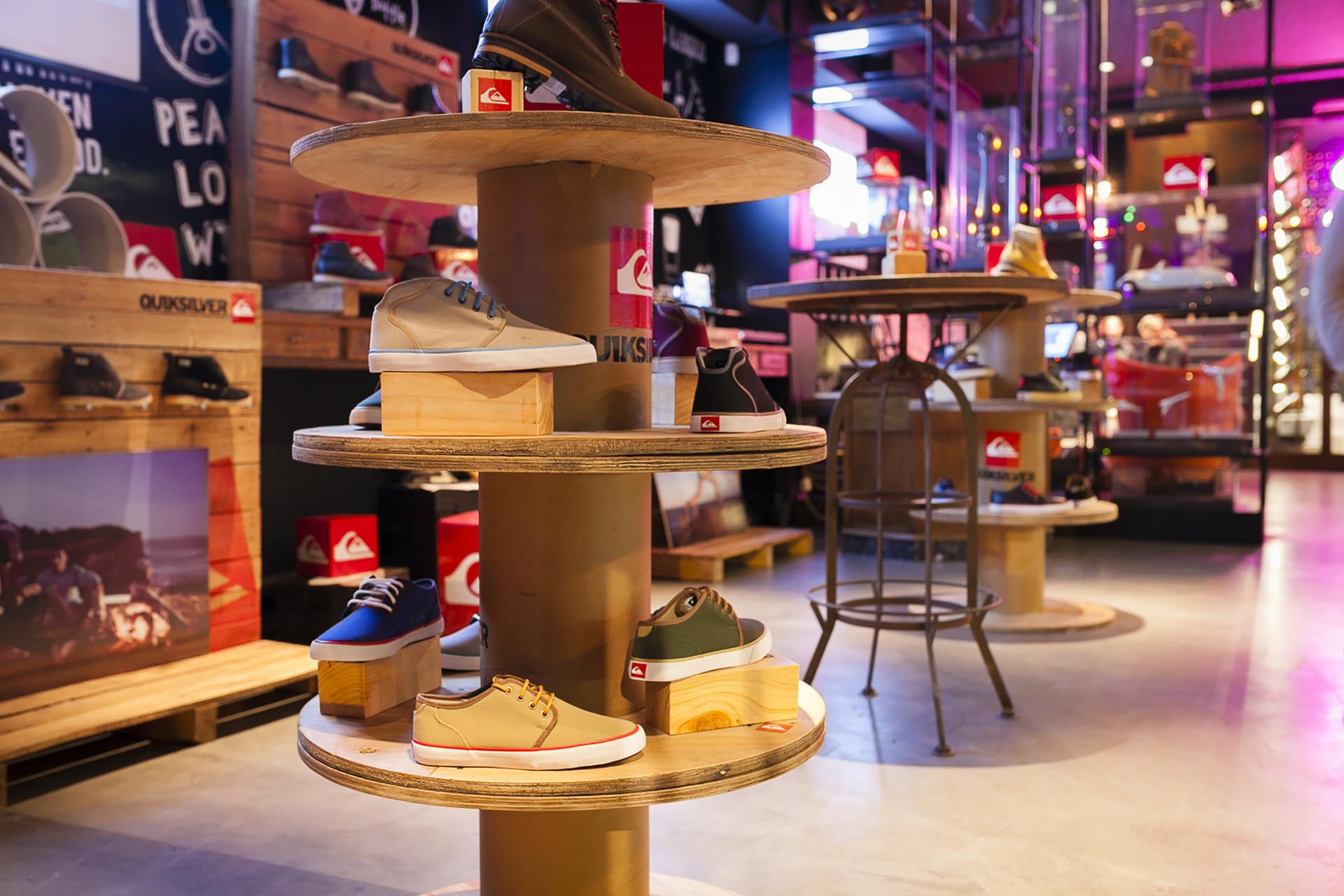 showroom quiksilver roxy evento lanzamiento